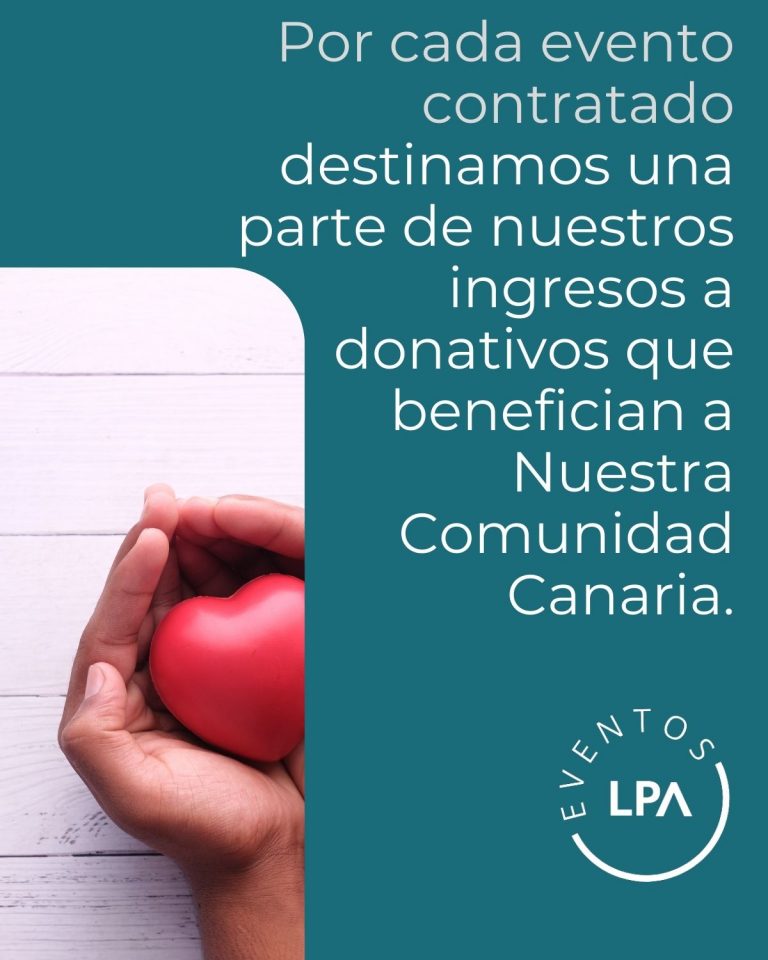 RSE - Compromiso con Canarias - Donativos por cada evento realizado